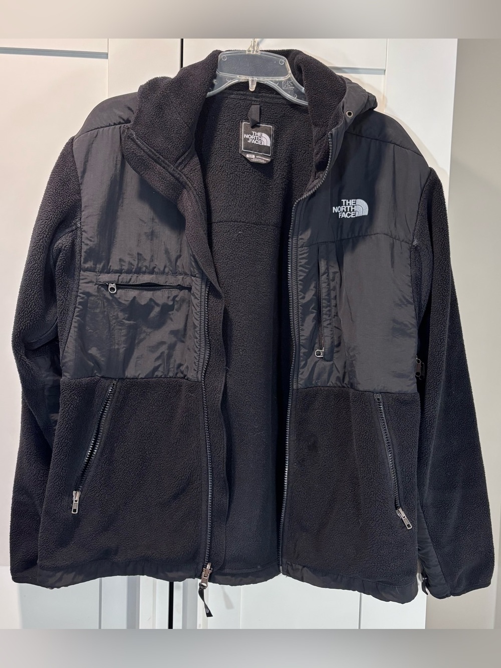 The North Face Men’s S Polartec Recycled Fleece Hooded Jacket Black *flawed*
